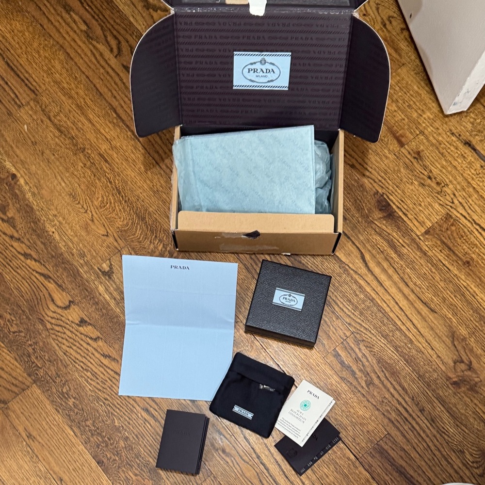 Prada Black and Blue Packaging Collection